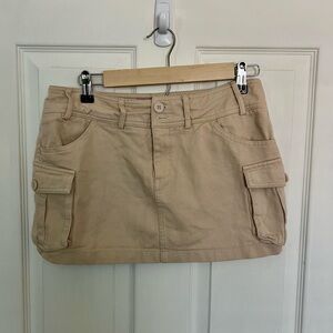 Edikted Tan Mini Skirt
